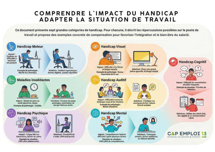 Comprendre l'impact du handicap - Adapter la situation de travail