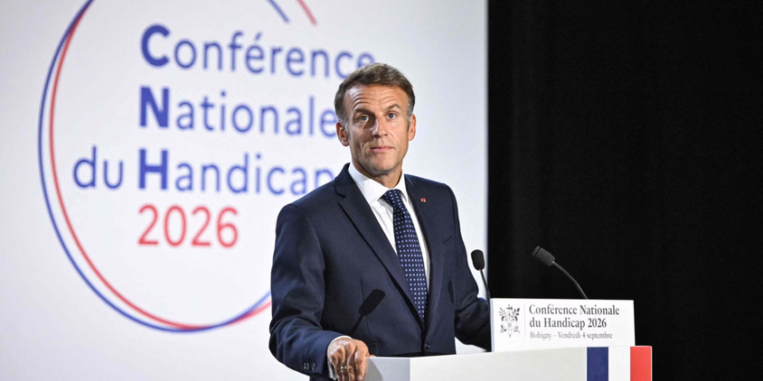 Emmanuel Macron intervenant lors de la CNH